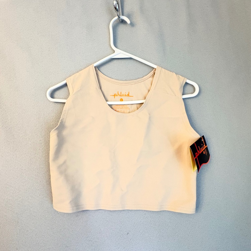 NWT Spencer's Phluid Project Genderfluid Neutral Tan Chest Binder Compression L